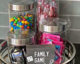 Family Game Night Sign| Game Night Decor| Family Room Decor| Game Night Charcuterie Board| Gamer Party Decor| Game Room Decor|Wooden Sign