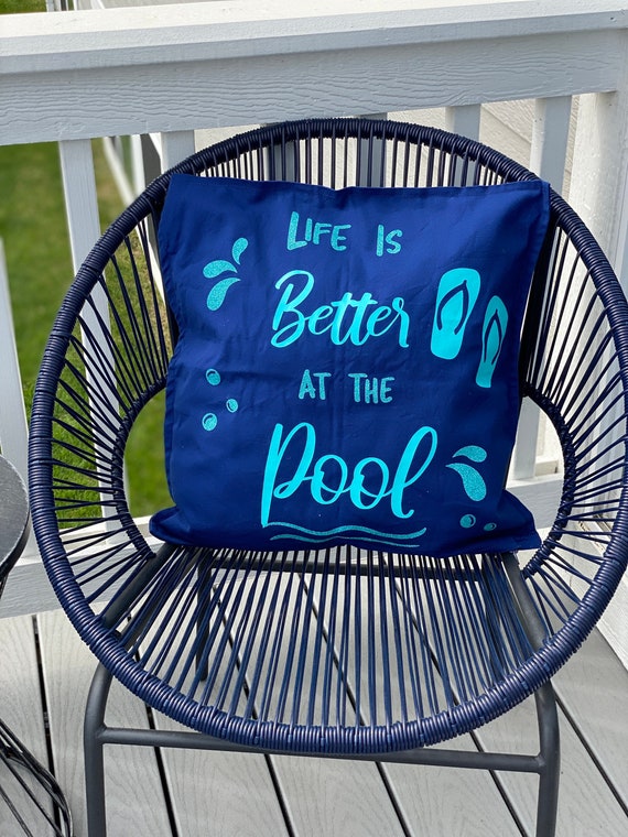 Pool Sign| Summer throw pillow| Pool pillow| Summer decorations| Pool decor| Throw pillows| 20x20 throw pillow| Pool decoration| gift