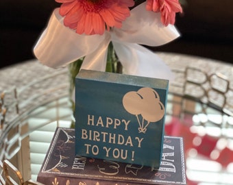 Happy Birthday Wooden Sign|Birthday Decor| Modern Birthday Party Decorations|Birthday Gift Idea|Birthday Tiered Tray Decor|Barbie inspired