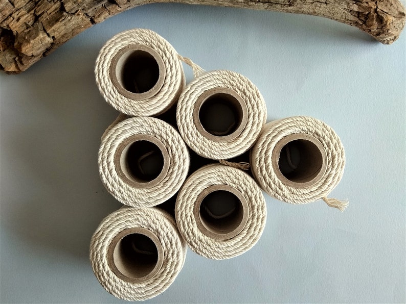 3mm Macrame Cord Twisted Cotton Rope Arts and Crafts Etsy UK