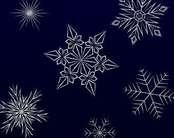 Glitter Snowflakes, Clip Art, Silver Glitter, Winter Wedding, Ornate Elegant, New Years Eve, Christmas Party, Crystal Frost, Delicate Snow