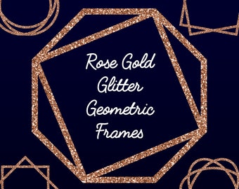 Rose Gold Glitter, Geometric Frames, Clip Art, Glitter Texture, Scrapbook Supplies, Photo Editing, Metallic Glitter, Stock Images