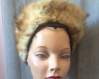 1940s Fur and Brown Felt Hat