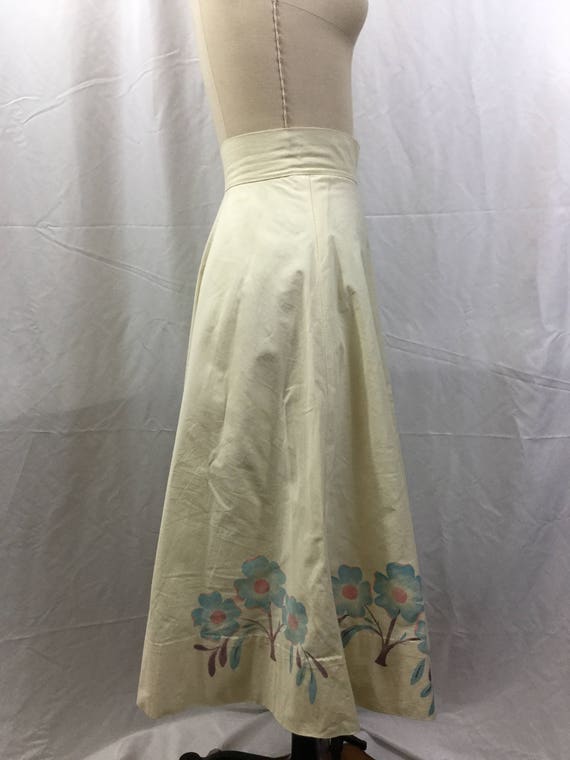 1950s Painted Circle Skirt - image 3