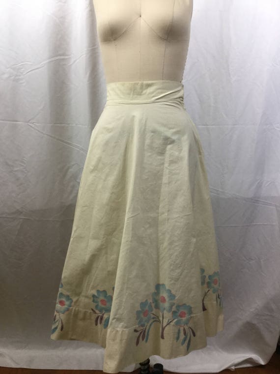 1950s Painted Circle Skirt - image 2