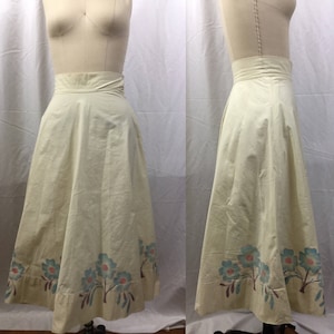 1950s Painted Circle Skirt