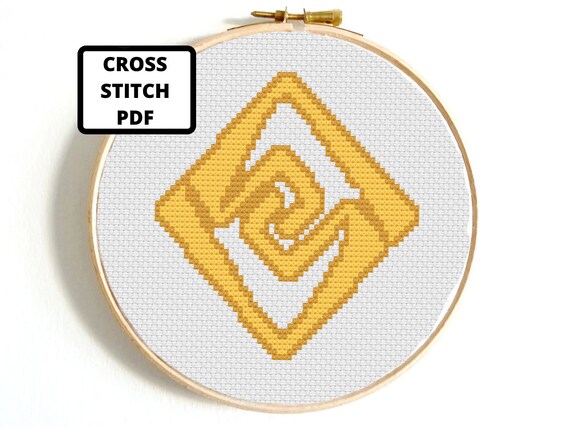 Cross Stitch Pattern PDF - Genshin Geo Element