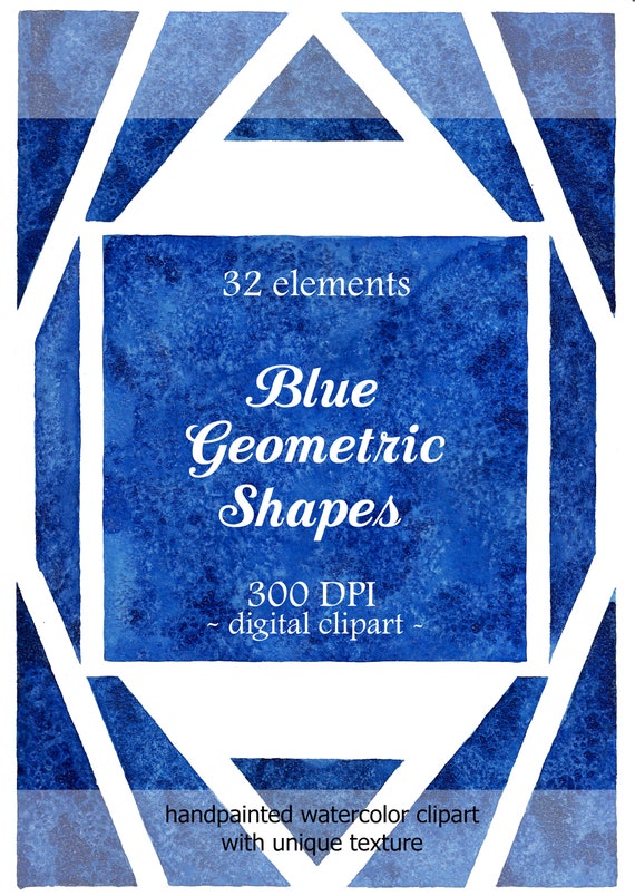 Abstract Watercolor Clipart Digital Backgrounds Triangle Etsy