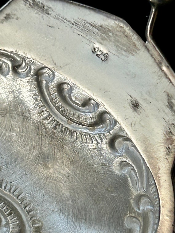 Vintage Sterling Silver Victorian Repousse Coin P… - image 10
