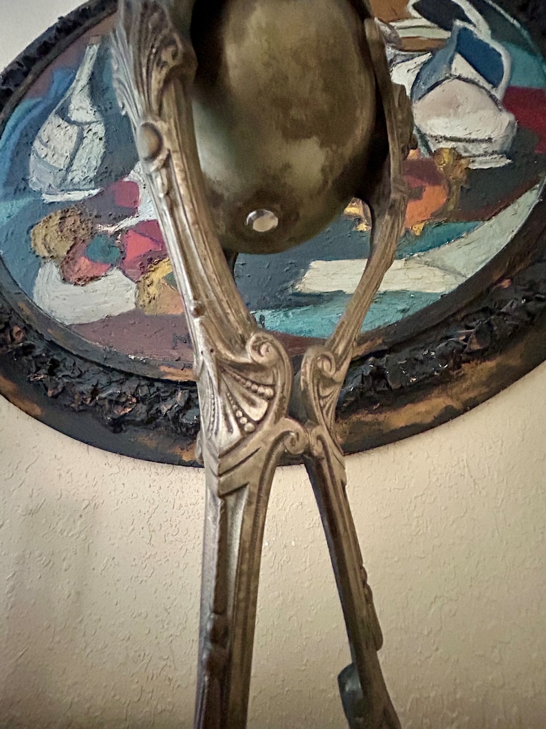 Incredible Antique Art Deco Gargoyle Oil Lamp Gothic Victorian Youngs ...