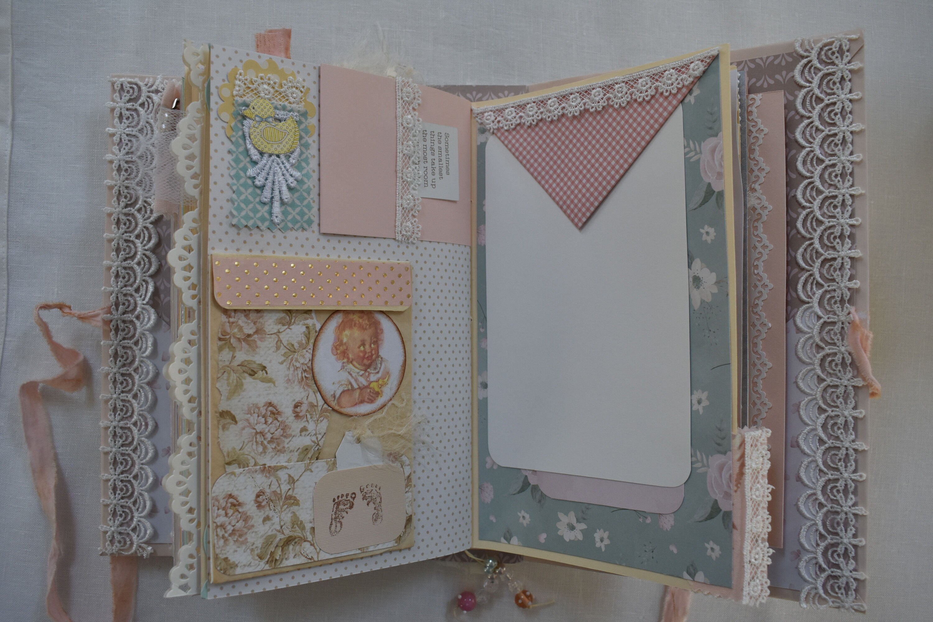 Baby Junk Journal Handmade Journal Baby Book Etsy