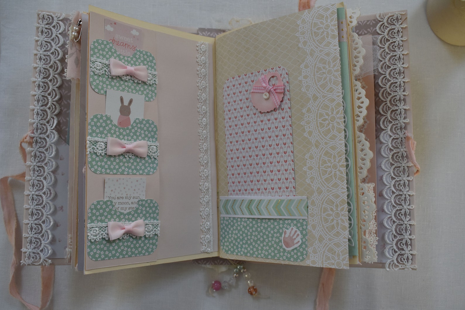 Baby Junk Journal Handmade Journal Baby Book Etsy