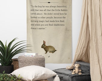 The Velveteen Rabbit Flag | Book Page Style
