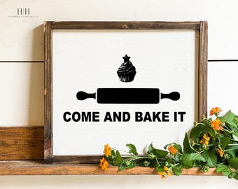 Come and Bake It Canvas | Texas Home Decor | Housewarming Gift | Modern Farmhouse | Kitchen Decor | Texas History