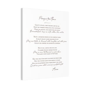 Prayer for Home Wood framed Canvas | Entryway Artwork | Modern Farmhouse Style | Anthropologie Style | Wedding Gift | Sugarboo & Co style 画像 4