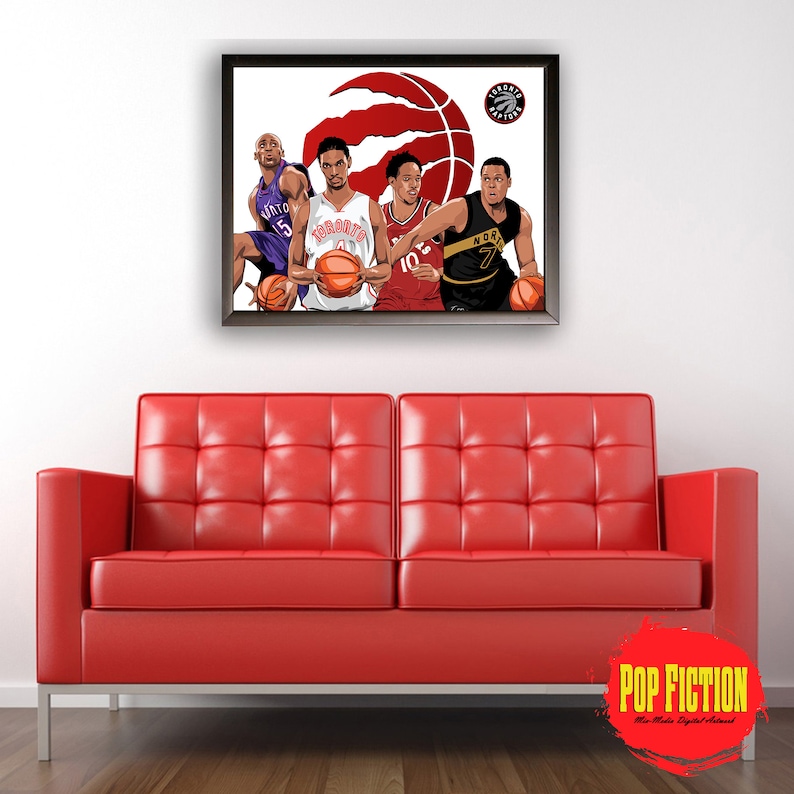 Toronto Raptors, Original Artwork Canvas & Prints. Comics, Book ...