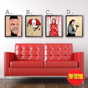Wall Art The Shining, IT, Carrie, Stephen King Original Artwork Canvas & Limited Prints Collectible Digital Mix-Media Art Pop Culture.