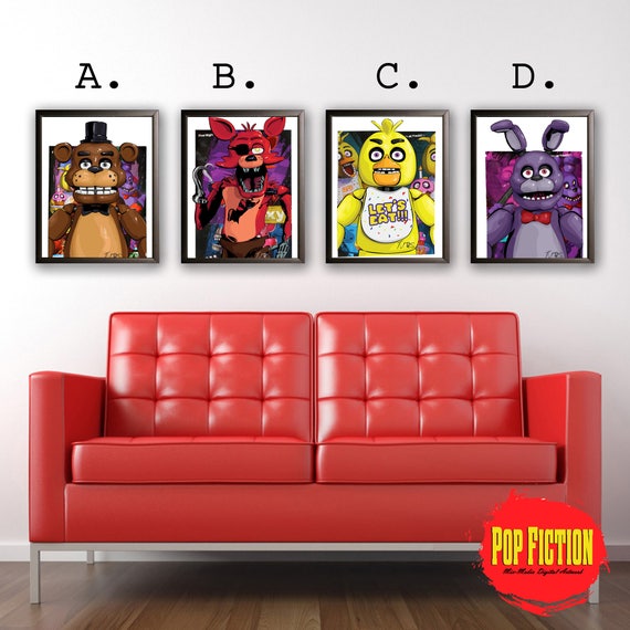 Five Nights at Freddy's Wall Decor in Five Nights at Freddy's Home Decor 