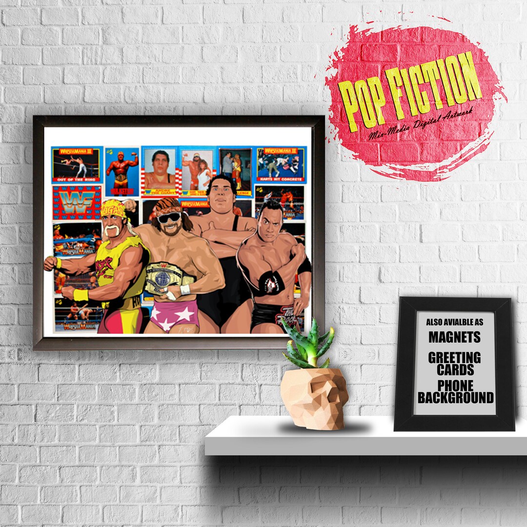 Macho Man Rocks Macho Man, Hulk Hogan,andre the Giant, the Rock, Wrestlers. - Etsy
