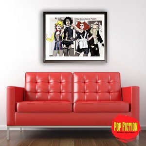 Rocky Horror Picture Show, Dr.FrankNFurter, Cult Classic, Original Artwork Canvas & Prints. Comics, Book, Digital Mix-Media Art. Pop Culture