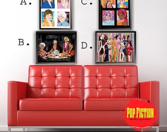 Golden Girls, Ru Paul&#39;s Drag Race, Original Artwork Canvas & Prints. Digital Mix-Media Art. Pop Culture.