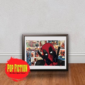 Deadpool,Marvel,Comics,Ryan Reynolds,Xmen,Art,Pop Art,Orginial,Drawing,Canada
