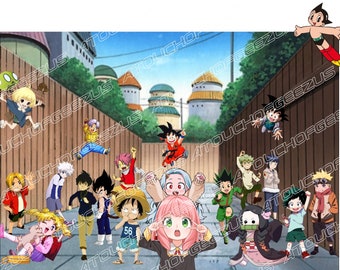 Anime kids gang gang