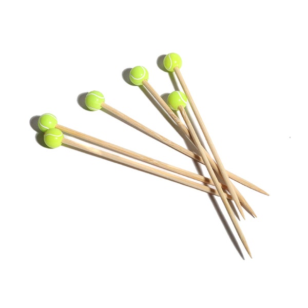 Tennis Ball Cocktail Picks (20-Pack)