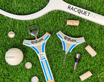 Antique Wooden Tennis Racquet Beer Bottle Opener