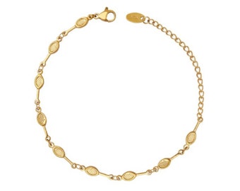 Tennis Racquet Bracelet - Gold