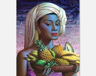 Fruits of Bali, Collectable Art Picture Print Pop Art Retro Vintage