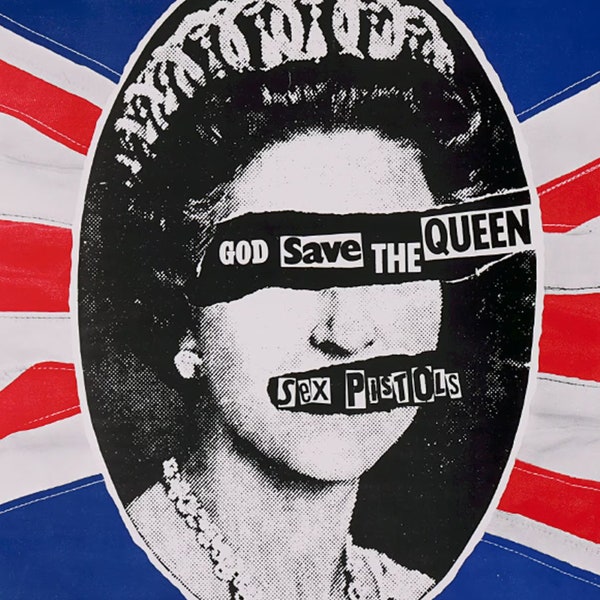 Impresiones por lotes de Sex Pistols, God Save the Queen, Punk Rock, carteles promocionales, Jamie Reid 1977 (Descargas digitales)