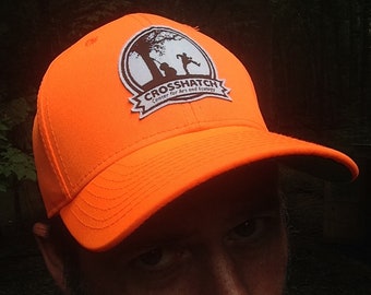 Crosshatch Orange Hat