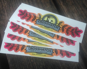 Crosshatch bike/laptop/water bottle sticker (set of 5)