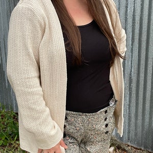 Couture sweater cardigan. Made to order.