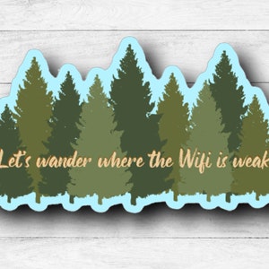Wandering Trees Sticker