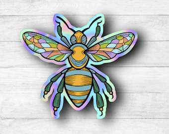 Bee Holographic Sticker