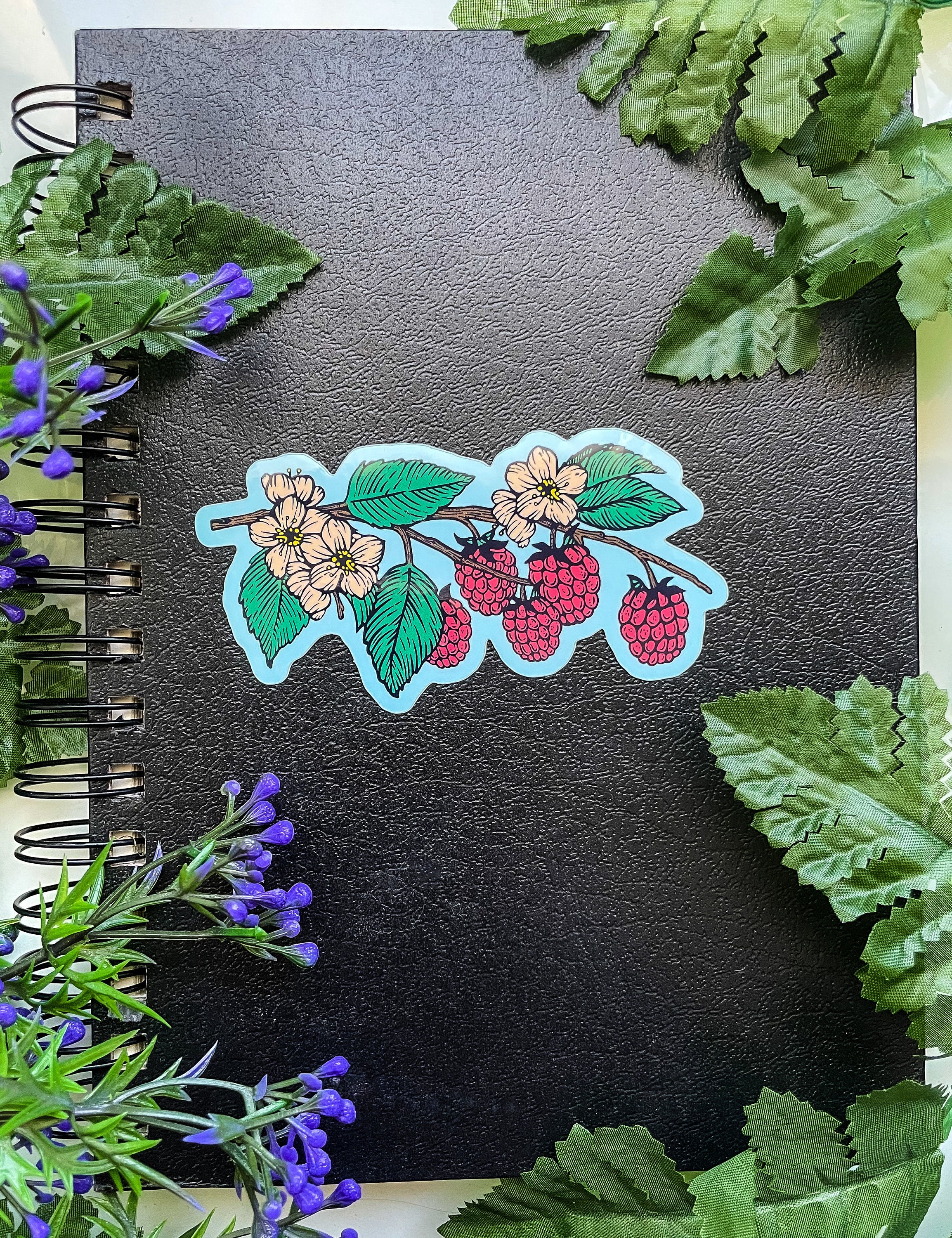 Raspberry Vine Sticker - Etsy
