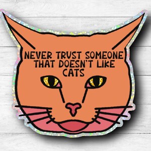 Glitter Cat Sticker