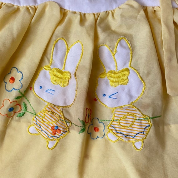 Vintage Yellow Size 9 Baby Girl Doll Baby Dress B… - image 2