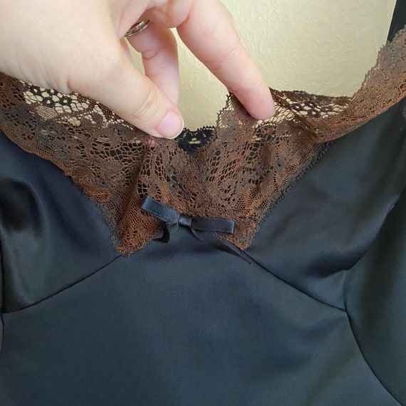 Deadstock Vintage Shadowline 40 Ms Black Lingerie… - image 3