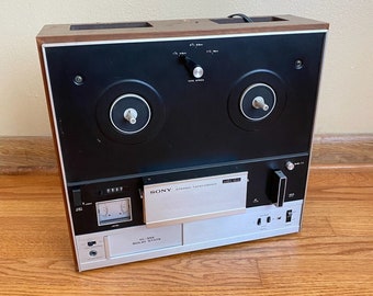 VTG Tapecorder Sony Solid State 3 Head TC-355 Stereo Reel-To-Reel Japan 30w