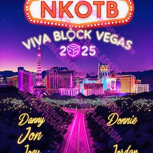NKOTB, Descarga digital png Viva BLOCK VegasRight Stuff Vegas Residency, New Kids on the Block Diseño gráfico, Diseño 2025