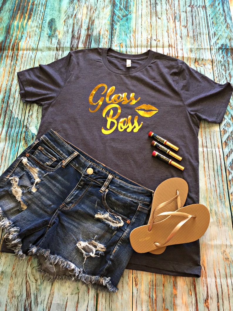 boss t shirt gold