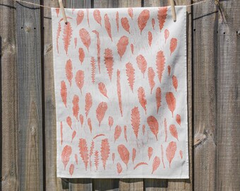 Banksia Leaf Handprinted Tea Towel