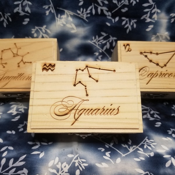 Zodiac Constellations Small Boxes