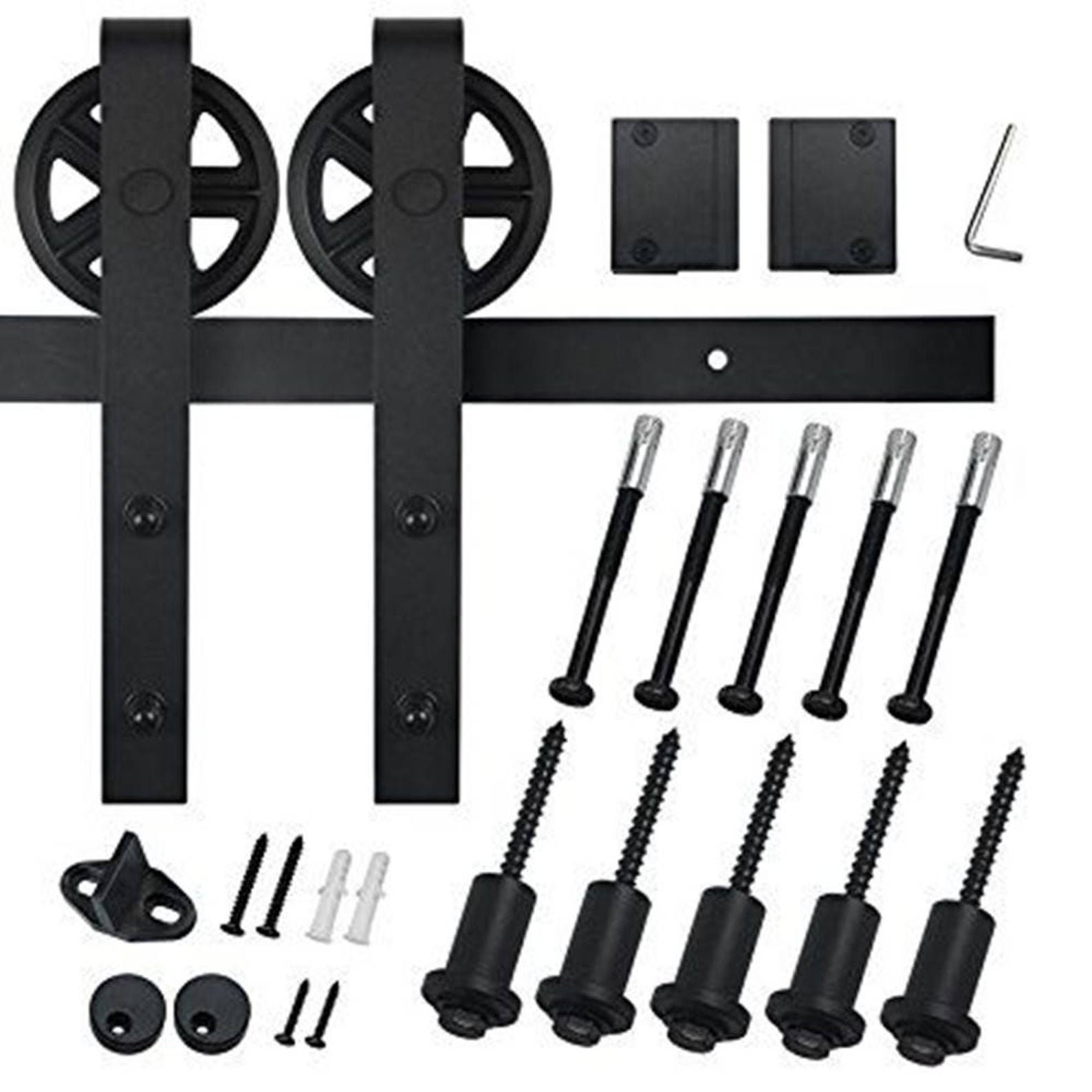 Big Wheel Barn Door Hardware / Sliding Doors Kit 4.5ft Etsy