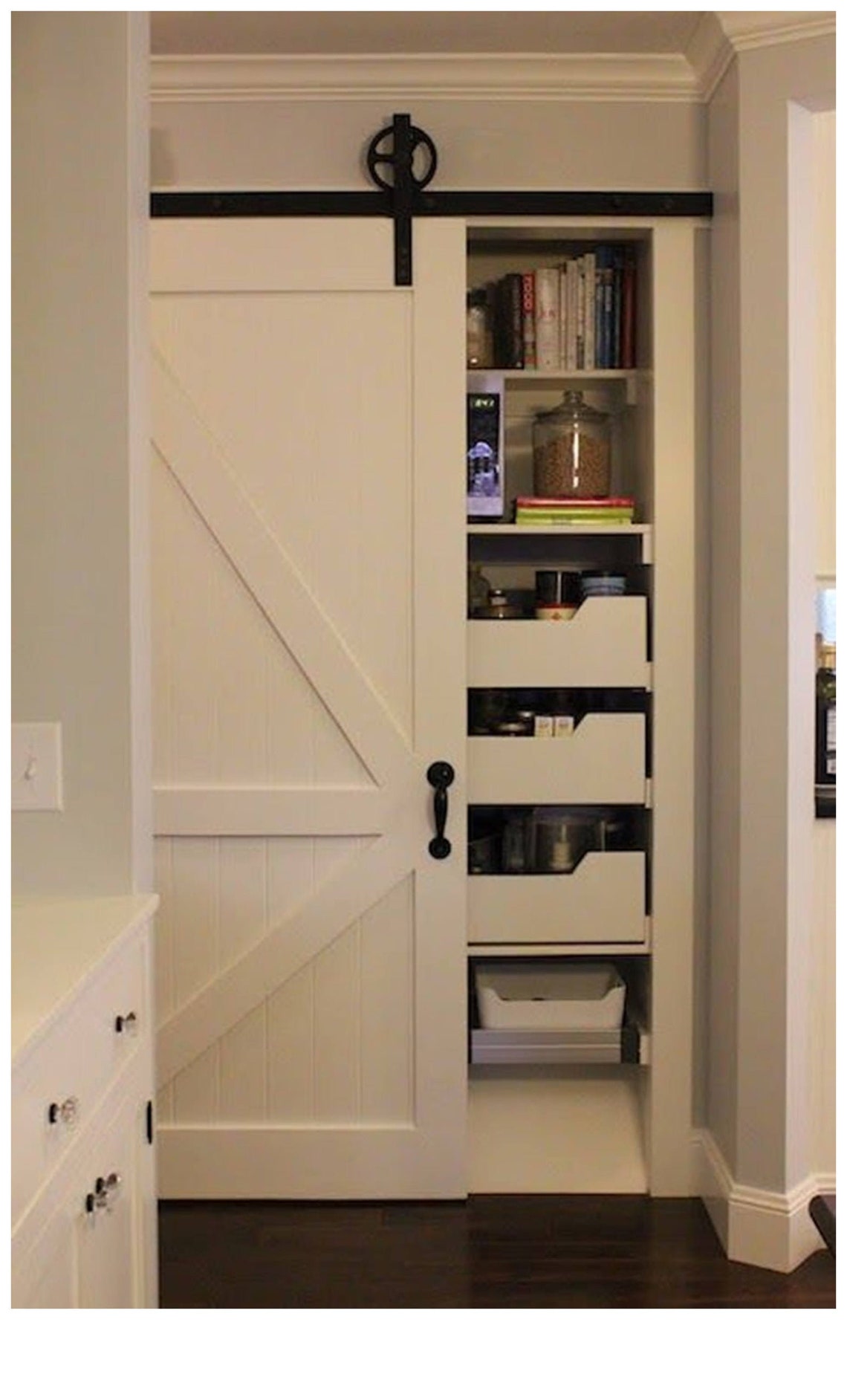 Big Wheel Barn Door Hardware / Sliding Doors Kit 4.5ft Etsy