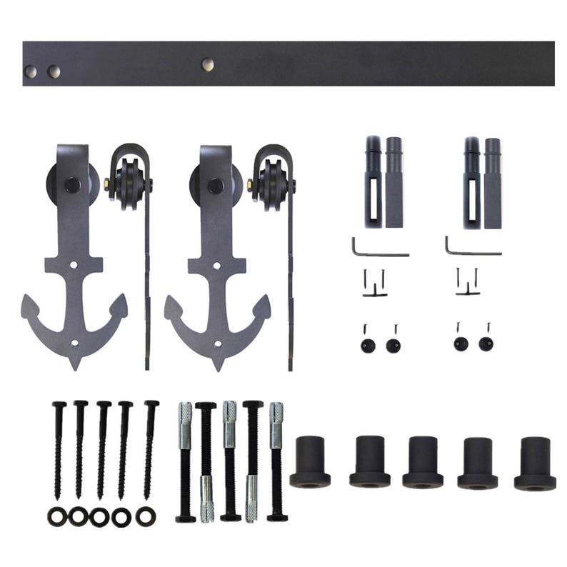 Anchor Design Barn Door Hardware/sliding Door Kit Etsy