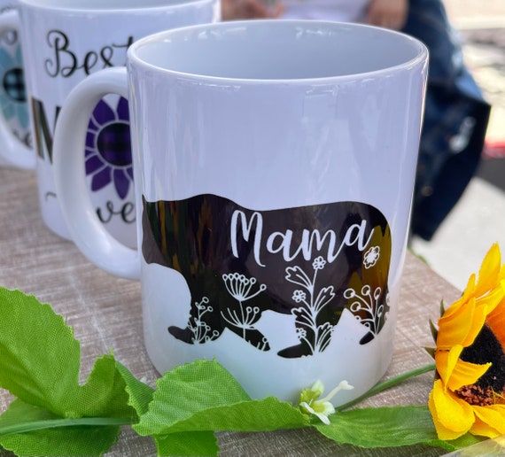 Mama Bear Mug- Bear Mug- Gift For Mom- Best Friend Gift Cute Mugs  Coffee Mug- Tea Mug- Animal Lover Mug Animal Lover Gifts- Mama Bear